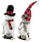 15" Winter Skiing Snowmen Christmas Table Top Decoration Set